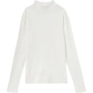 REISS POLLY Fine Ribbed High Neck Top